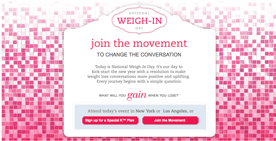 Special K National Weigh-in Day