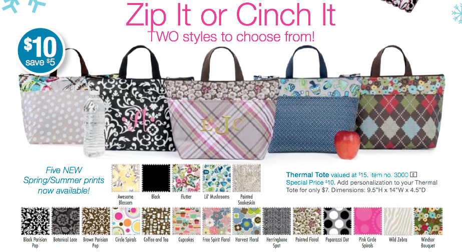 thirty-one, Bags, New With Tags Thirtyone Cool Cinch Thermal Bag Retired  Print