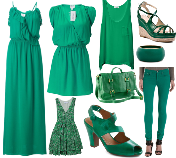 kelly green summer dress