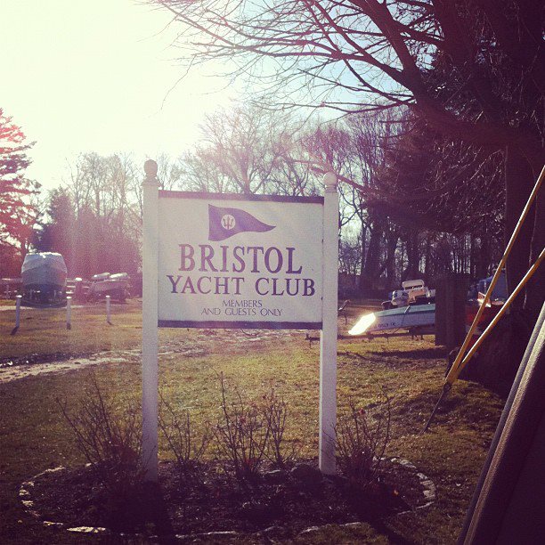 Bristol Yacht Club entrance - January 2012