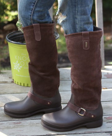 Croc tall online boots