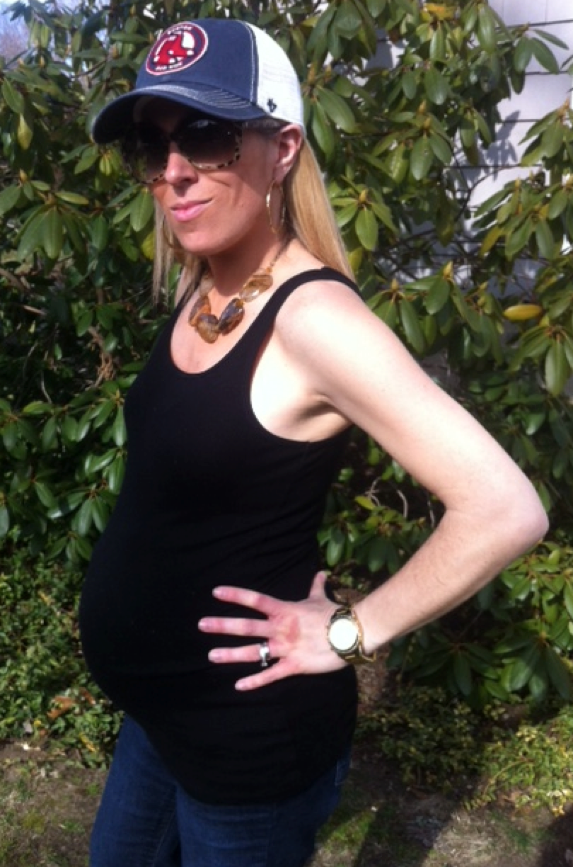 Audrey's Style: Rocking the Red Sox Gear Maternity-Style - Stylish Life ...
