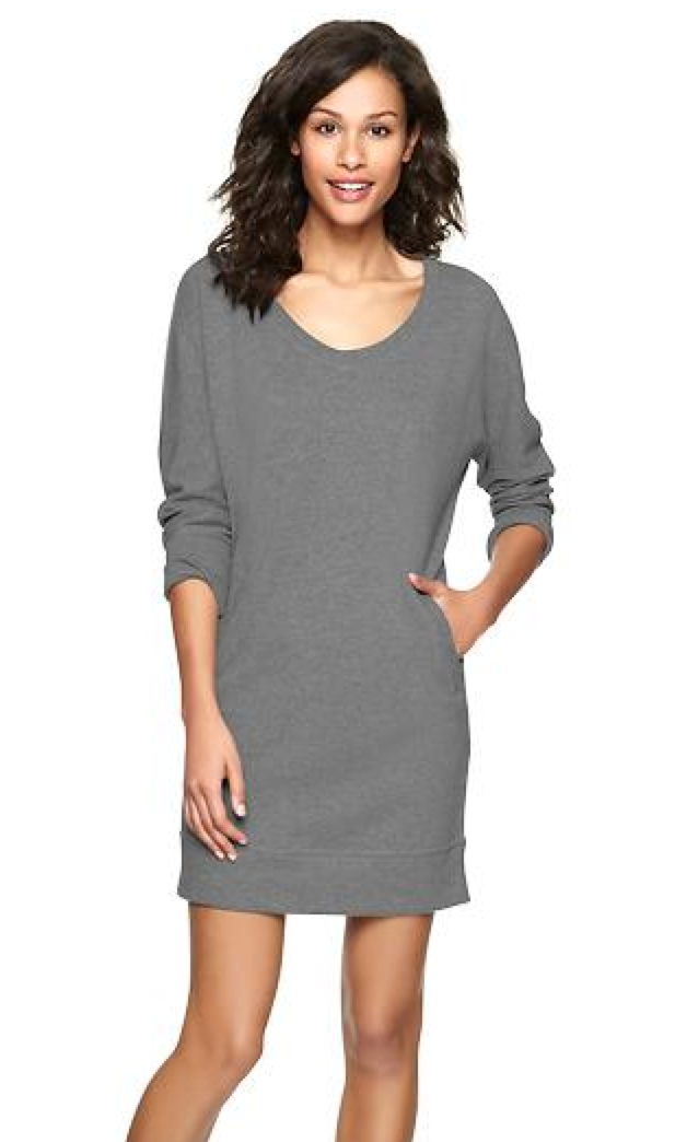 Fashion Deal of the Day: GAP's Terry Sweatshirt Dress EXTRA 35% OFF ...