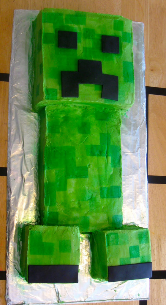 Papercraft Cake Creeper Minecraft Cake Creeper, Minecraft