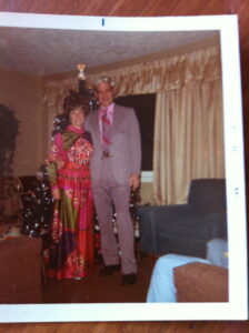 My Mom & Dad ~ Christmas 1971
