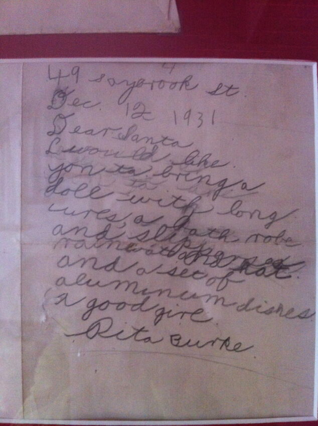 My Mom's Letter to Santa - written December 12, 1931 - Mom Generations | Stylish Life for Moms