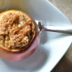Healthy Baked Apples - Oatmeal-stuffed Baked Apples