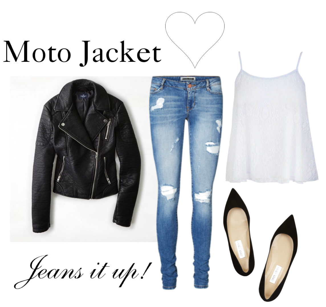 7 Ways To Wear A Moto Jacket Fashionfriday Stylish Life For Moms 