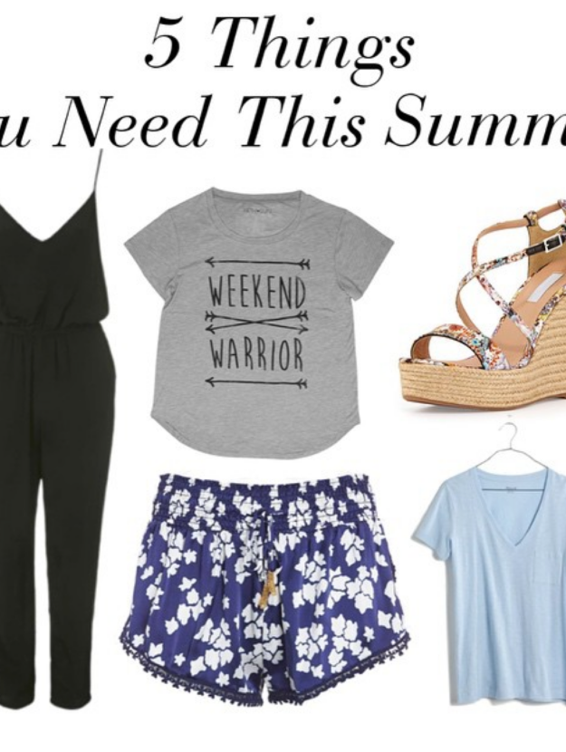 Fashion Advice: 5 Things You Need for Summer