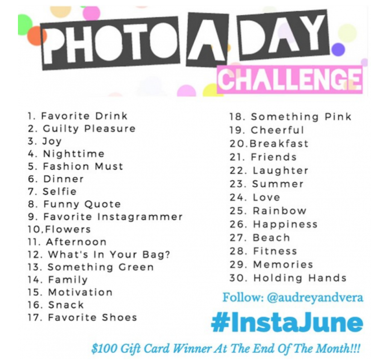 fun instagram challenges