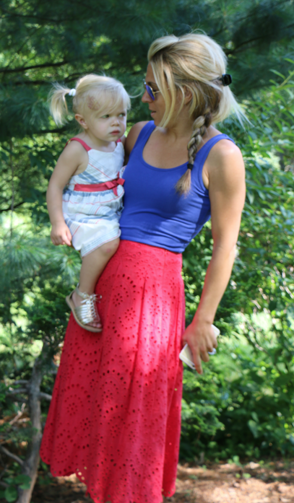 Mommy and Daughter 4th of July outfits