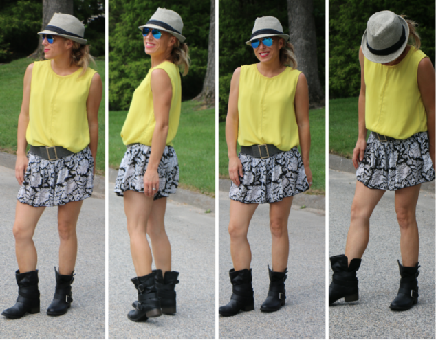 Boots with Shorts - Daily Mom Style 