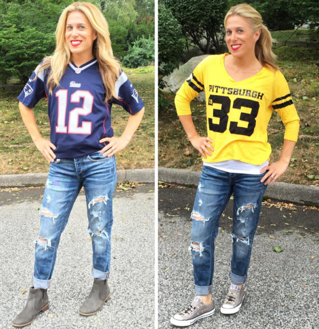 Pittsburgh Steelers How to wear a Jersey  Jersey outfit, Football jersey  outfit, How to wear