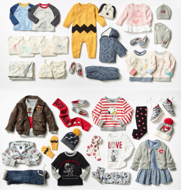 Snoopy at babyGAP and GAPKids