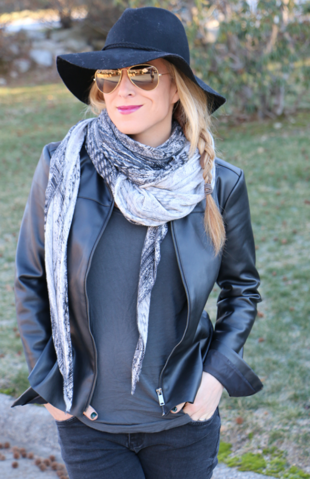 Black Floppy Hat