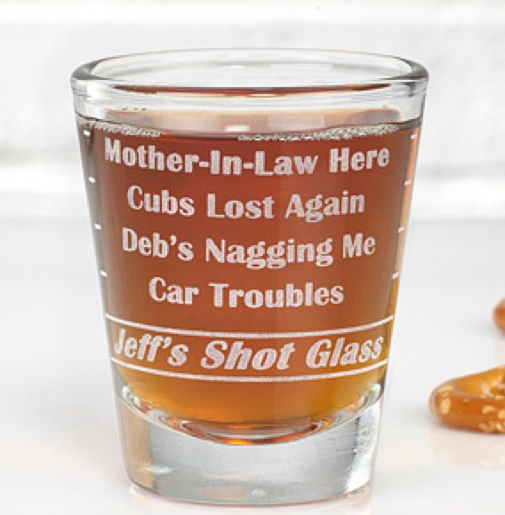 Troubles Shot Glass