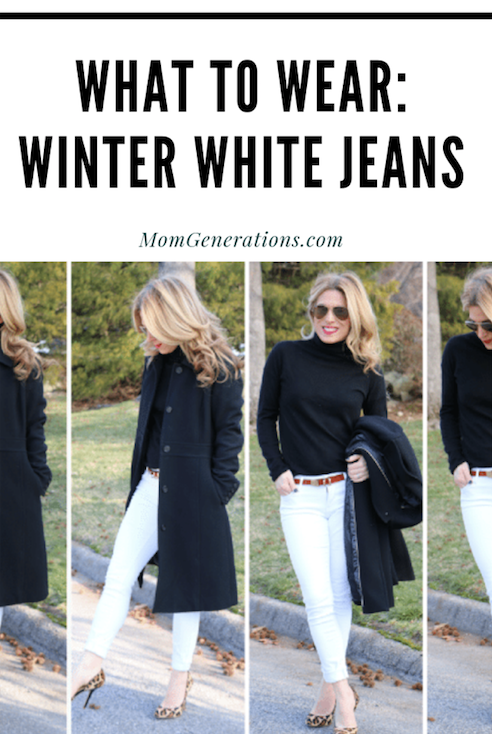 white jeans in fall and winter