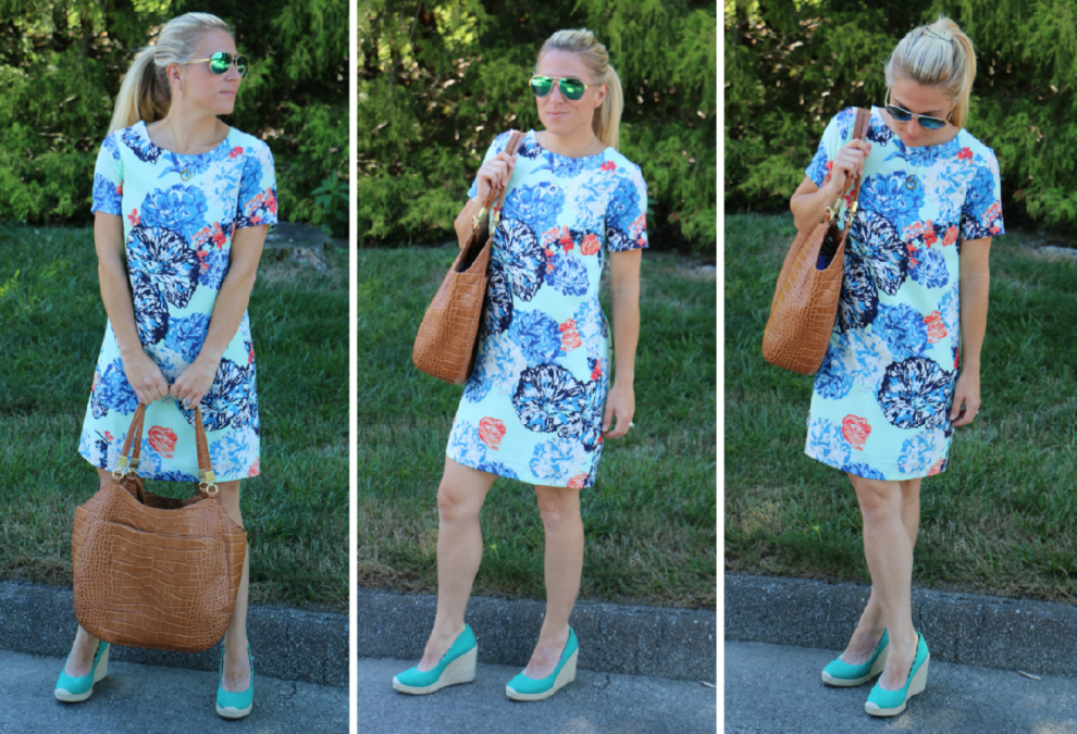Summer Fruit Repeat Pattern Printed Women's Flowy Dress