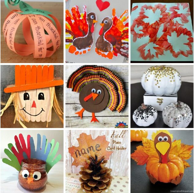 9 Easy Thanksgiving Craft Projects for your Kids - Stylish Life for Moms