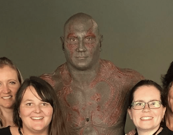 Dave Bautista had to sweat off Guardians of the Galaxy makeup