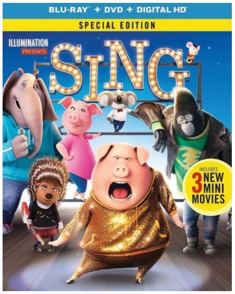 SING Special Edition is now on Blu-ray and DVD #SingMovie #SingSquad ...