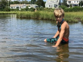 Catching crabs in Rhode Island