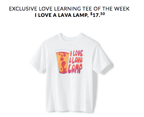 The graphic tee of the week from Lands' End Love Learning is super cute!