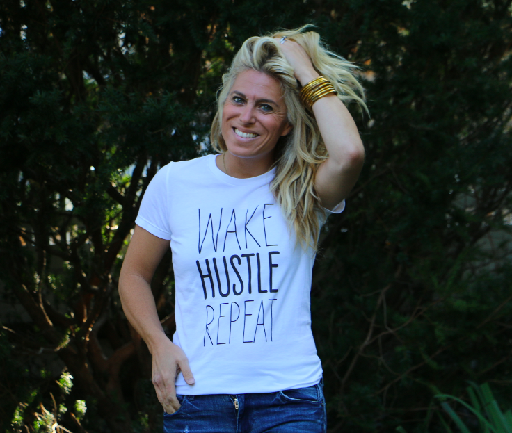 Wake Hustle Repeat TEE #PermissionToHustle - Stylish Life for Moms