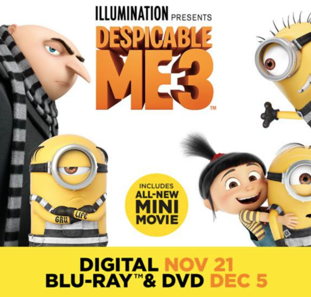 Despicable Me 3 Special Edition is available now. 