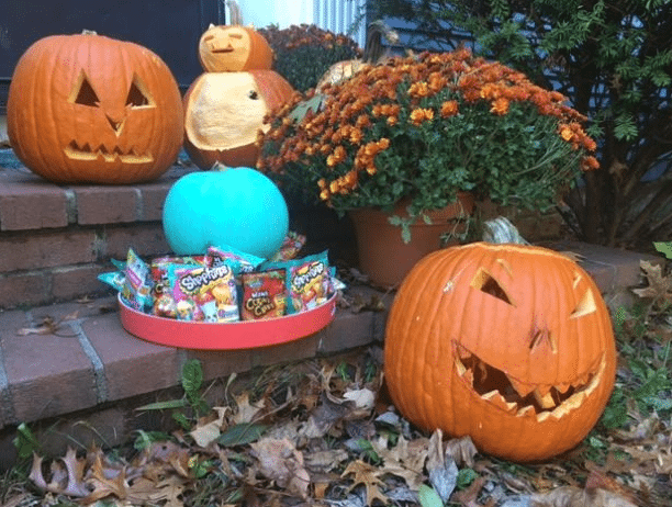 We set up a Teal Pumpkin Project station. 