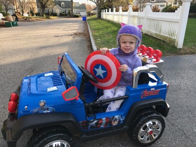She's ready to fight the forces of evil in her Dynacraft Avengers 4x4.