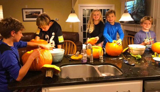 Pumpkin carving is a big deal in our house. 