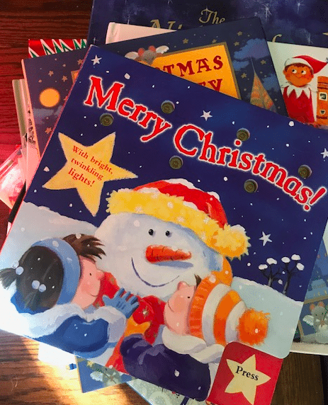 You can make your home festive with fun holiday-themed books. 