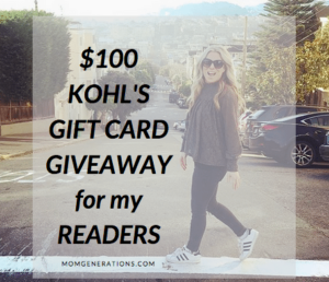 GIVEAWAY: $100 Kohl's Gift Card - Stylish Life for Moms