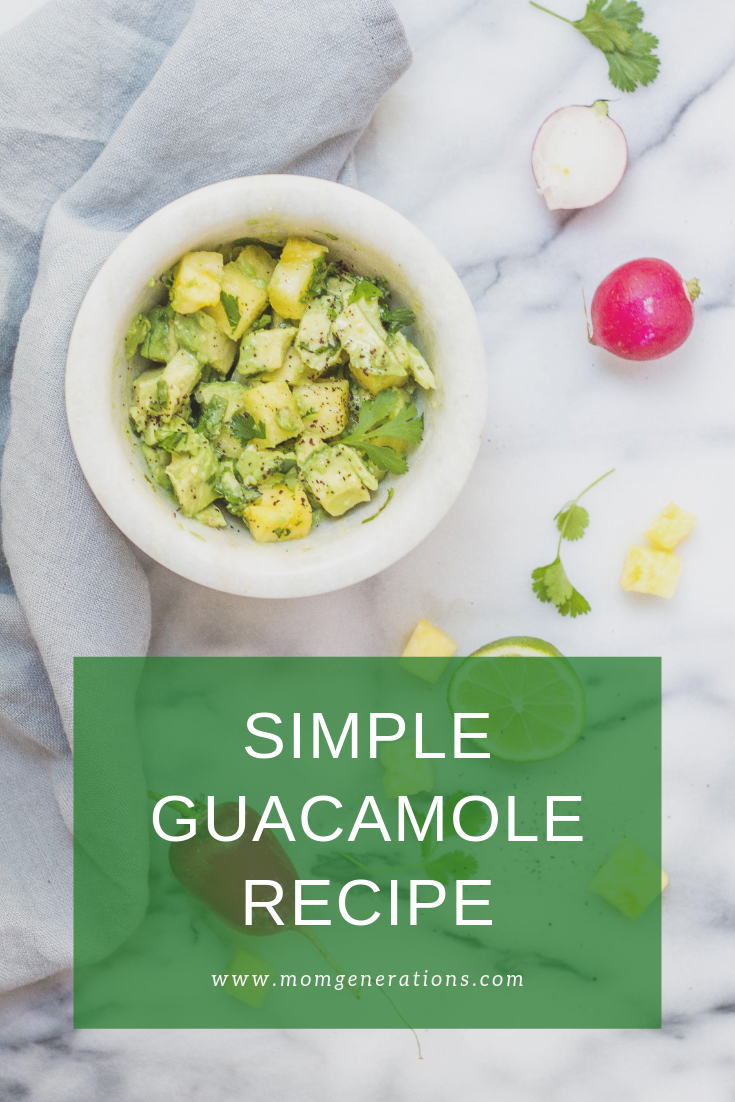Simple Guacamole Recipe Ever! - Stylish Life for Moms