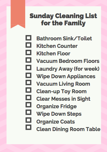 House Cleaning Routine Checklist