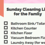 Sunday Family Cleaning List