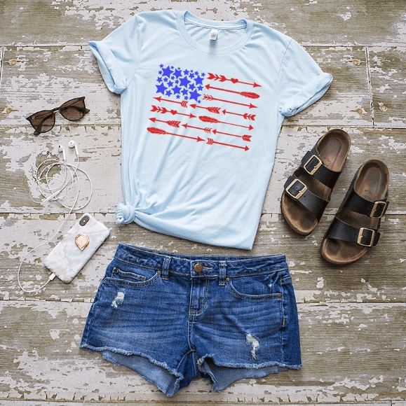 cute Fourth of July shirts from Merica' Tee's!