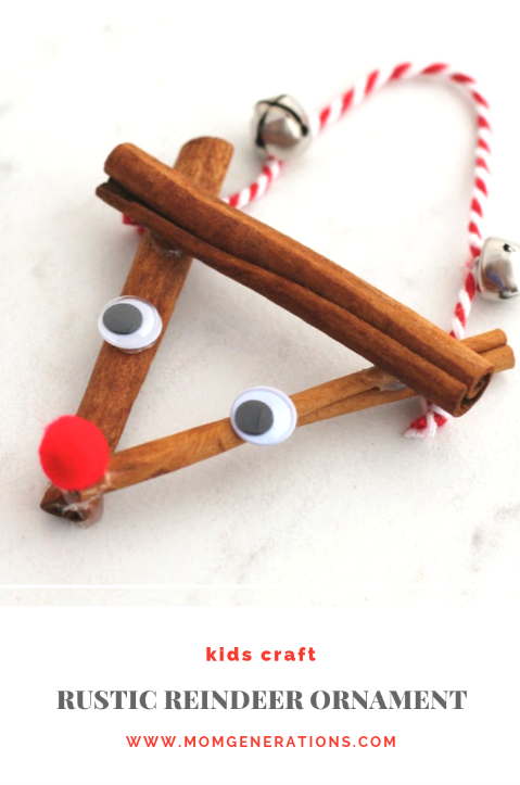 Rustic Reindeer Ornament Craft for Families