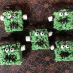Frankenstein Rice Krispie Treats - Halloween Treats #Halloween #HalloweenTreats