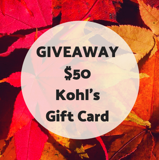 KOHL'S $50 GIFT CARD GIVEAWAY