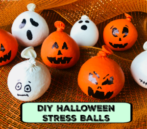 DIY Halloween Pumpkin Stress Balls for Kids - Stylish Life for Moms