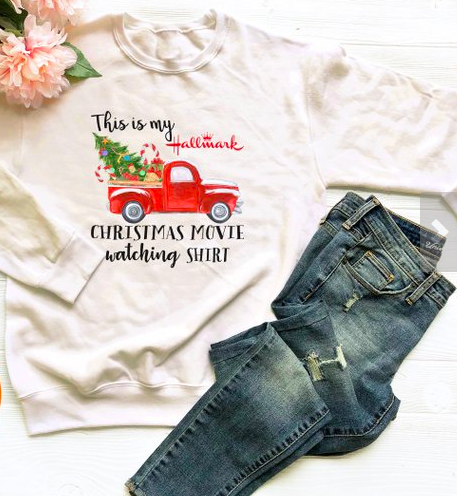 This is my hallmark Christmas movie watching shirt funny Christmas gifts