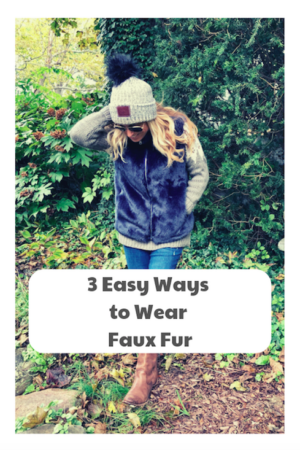 How to Wear a Faux Fur Vest - Stylish Life for Moms