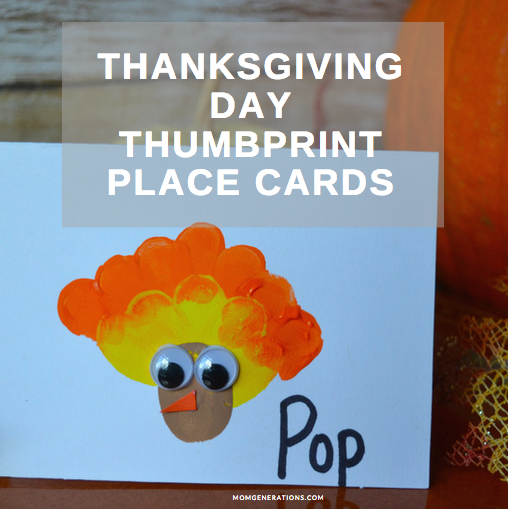 Thanksgiving Thumbprint Place Cards