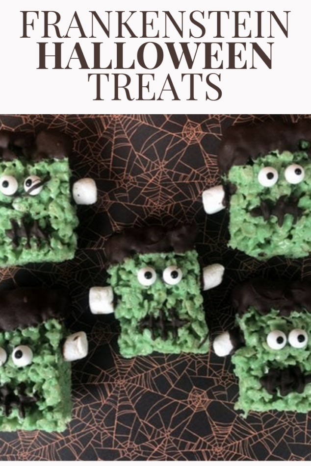 Frankenstein Rice Krispie Treats