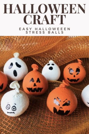 DIY Halloween Pumpkin Stress Balls for Kids - Stylish Life for Moms