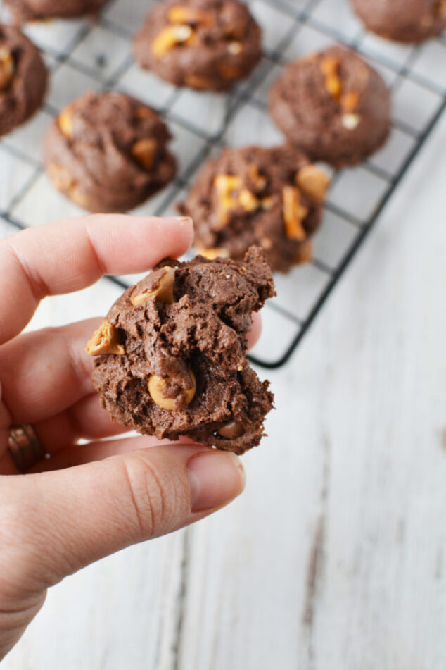 Chocolate Peanut Butter Pretzel Cookies