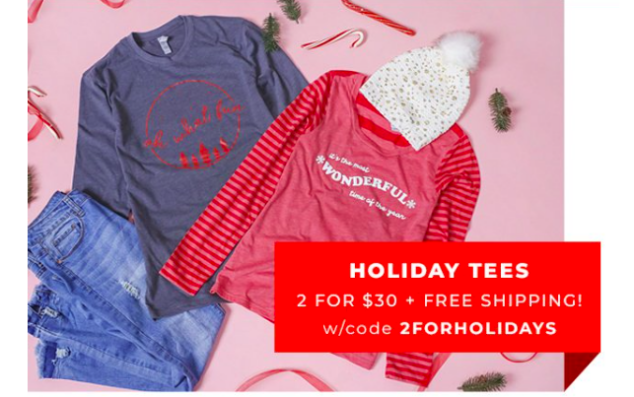 Holiday Tee Sale - Cute Holiday Tees for the Holidays