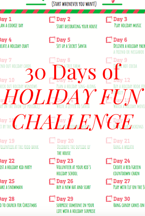 30 Days of Holiday Fun Challenge